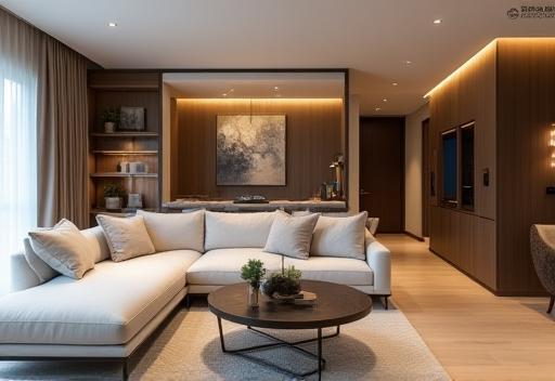 Stylish modern living room interior